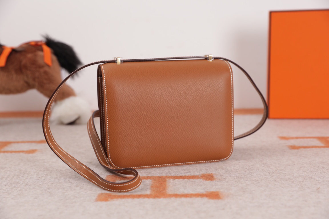 에르메스 콘스탄스18 골드브라운 금장 앱송